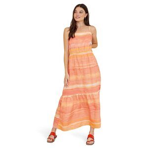 bella dahl Square Neck Cami Maci Dress Sarape Stripe Print SM